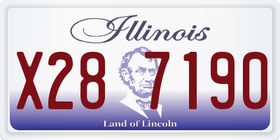 IL license plate X287190
