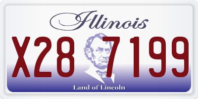 IL license plate X287199