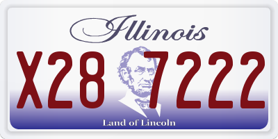 IL license plate X287222