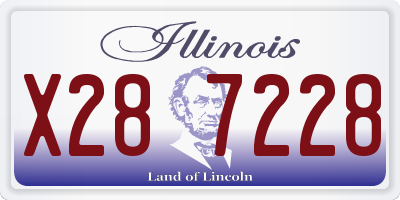 IL license plate X287228