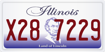 IL license plate X287229
