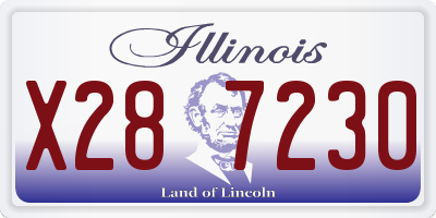 IL license plate X287230