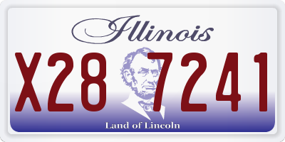 IL license plate X287241