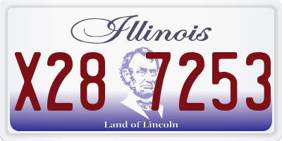 IL license plate X287253