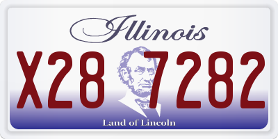 IL license plate X287282