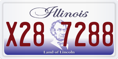 IL license plate X287288