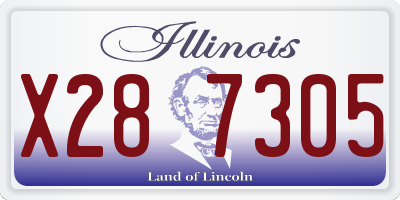 IL license plate X287305