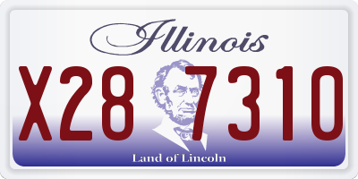 IL license plate X287310