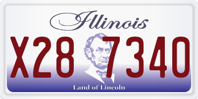 IL license plate X287340