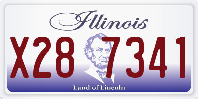 IL license plate X287341