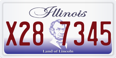 IL license plate X287345
