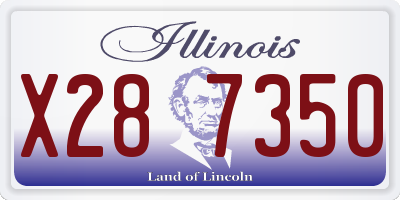IL license plate X287350