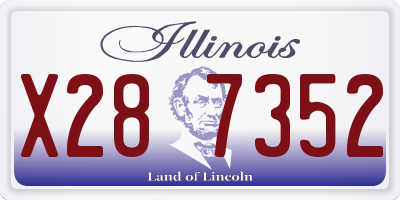 IL license plate X287352