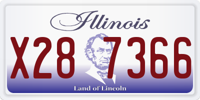 IL license plate X287366