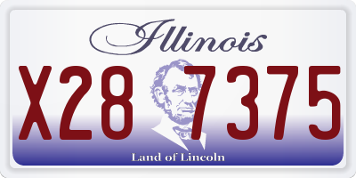 IL license plate X287375