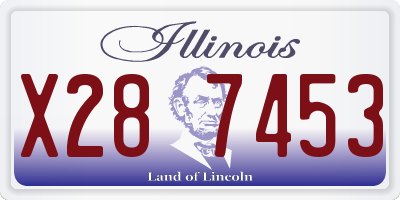 IL license plate X287453