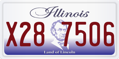 IL license plate X287506