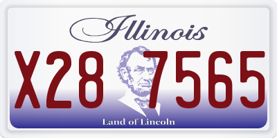 IL license plate X287565