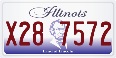IL license plate X287572