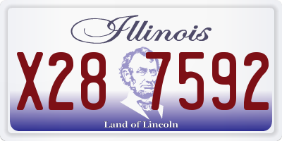 IL license plate X287592