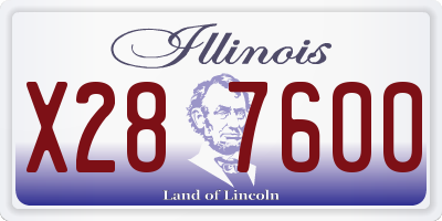 IL license plate X287600