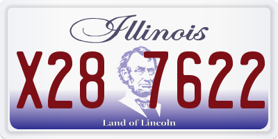 IL license plate X287622