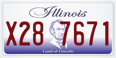 IL license plate X287671