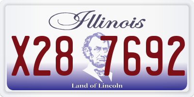 IL license plate X287692