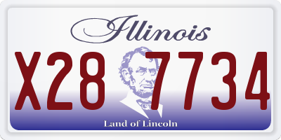 IL license plate X287734