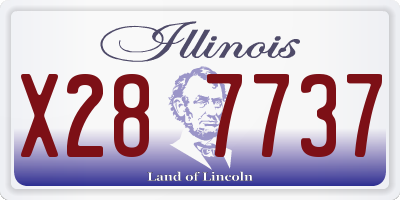 IL license plate X287737
