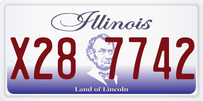IL license plate X287742