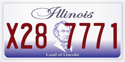 IL license plate X287771