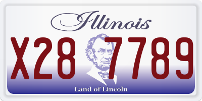 IL license plate X287789
