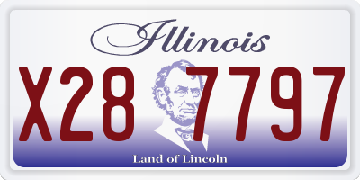 IL license plate X287797