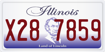 IL license plate X287859