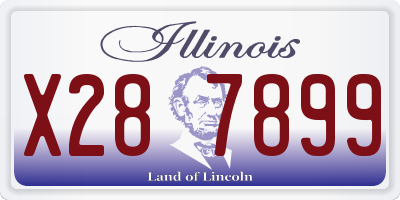 IL license plate X287899