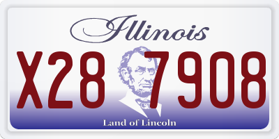IL license plate X287908