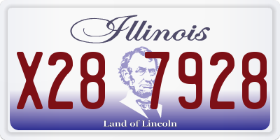 IL license plate X287928