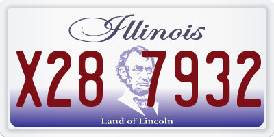 IL license plate X287932