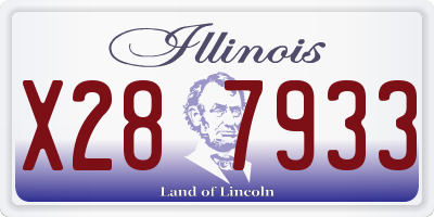 IL license plate X287933