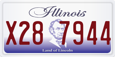 IL license plate X287944
