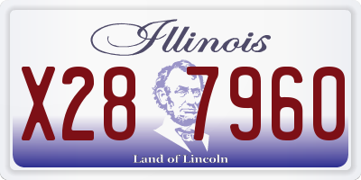IL license plate X287960