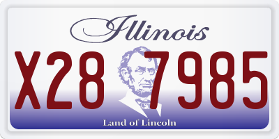 IL license plate X287985