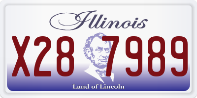IL license plate X287989