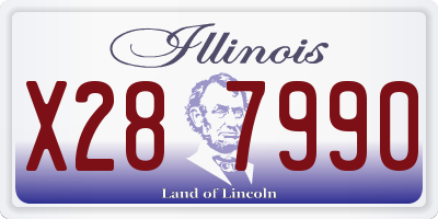 IL license plate X287990