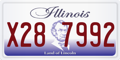 IL license plate X287992