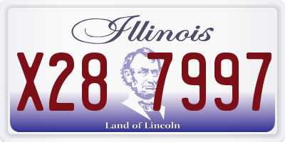 IL license plate X287997