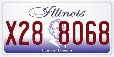 IL license plate X288068