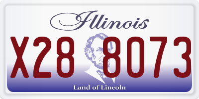 IL license plate X288073