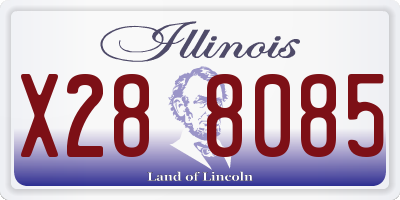 IL license plate X288085